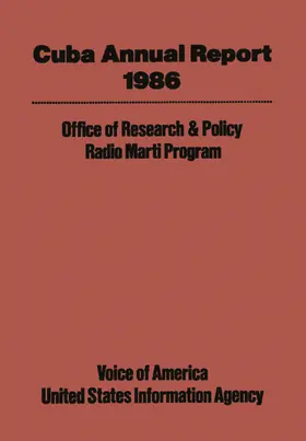 0 |  Cuba Annual Report | Buch |  Sack Fachmedien