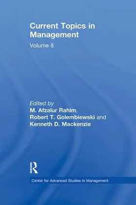 Golembiewski |  Current Topics in Management | Buch |  Sack Fachmedien