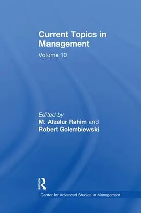Golembiewski |  Current Topics in Management | Buch |  Sack Fachmedien
