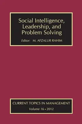 Rahim |  Social Intelligence, Leadership, and Problem Solving | Buch |  Sack Fachmedien