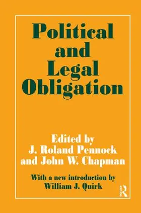 Pennock |  Political and Legal Obligation | Buch |  Sack Fachmedien