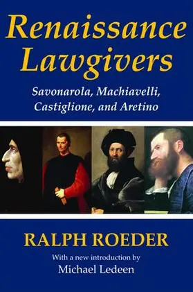 Roeder |  Renaissance Lawgivers | Buch |  Sack Fachmedien