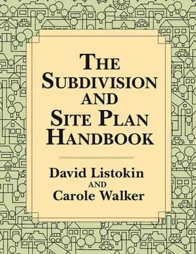 Listokin |  The Subdivision and Site Plan Handbook | Buch |  Sack Fachmedien