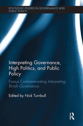 Turnbull | Interpreting Governance, High Politics, and Public Policy | Buch | 978-1-138-54349-2 | sack.de