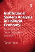 Akan |  Institutional System Analysis in Political Economy | Buch |  Sack Fachmedien
