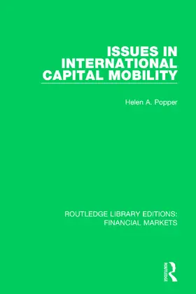 Popper |  Issues in International Captial Mobility | Buch |  Sack Fachmedien