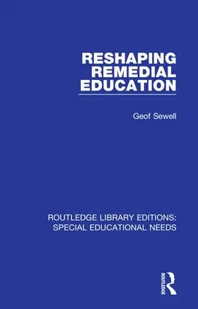 Sewell |  Reshaping Remedial Education | Buch |  Sack Fachmedien