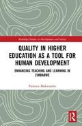 Mukwambo |  Quality in Higher Education as a Tool for Human Development | Buch |  Sack Fachmedien