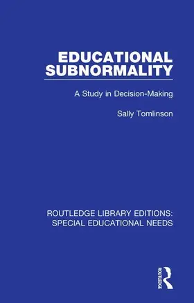 Tomlinson |  Educational Subnormality | Buch |  Sack Fachmedien