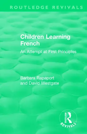 Rapaport / Westgate |  Children Learning French | Buch |  Sack Fachmedien