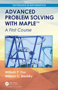 Fox / Bauldry |  Advanced Problem Solving with Maple | Buch |  Sack Fachmedien