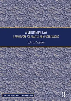 Robertson |  Multilingual Law | Buch |  Sack Fachmedien
