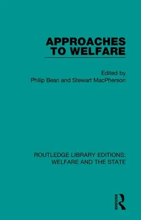Bean / MacPherson |  Approaches to Welfare | Buch |  Sack Fachmedien