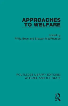 Bean / MacPherson |  Approaches to Welfare | Buch |  Sack Fachmedien