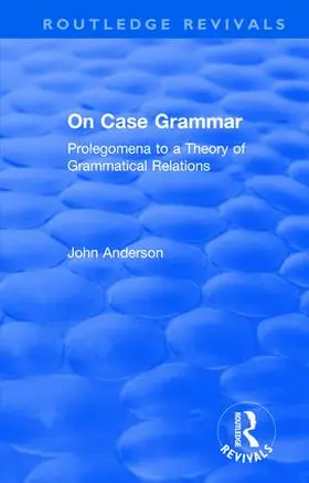Anderson |  On Case Grammar | Buch |  Sack Fachmedien