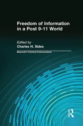 Sides |  Freedom of Information in a Post 9-11 World | Buch |  Sack Fachmedien