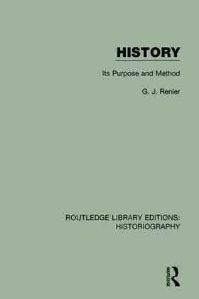 Renier | History | Buch | 978-1-138-64490-8 | www.sack.de