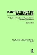 Bird |  Kant's Theory of Knowledge | Buch |  Sack Fachmedien