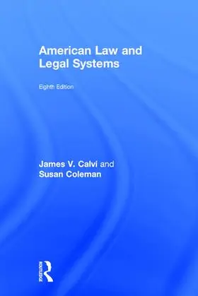 Calvi / Coleman |  American Law and Legal Systems | Buch |  Sack Fachmedien