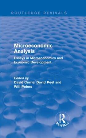 Currie / Peel / Peters | Microeconomic Analysis | Buch | sack.de