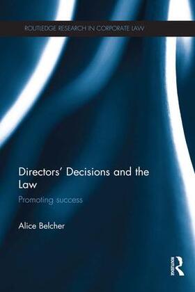 Belcher |  Directors' Decisions and the Law | Buch |  Sack Fachmedien
