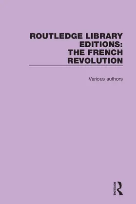  Routledge Library Editions: The French Revolution | Buch |  Sack Fachmedien