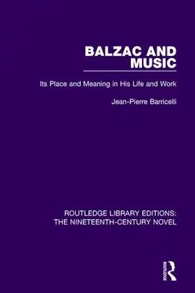 Barricelli |  Balzac and Music | Buch |  Sack Fachmedien