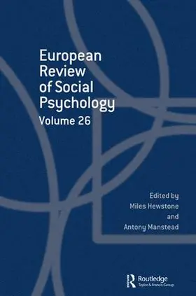 Hewstone / Manstead |  European Review of Social Psychology | Buch |  Sack Fachmedien