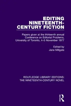 Millgate |  Editing Nineteenth-Century Fiction | Buch |  Sack Fachmedien