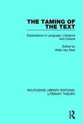 Van Peer |  The Taming of the Text | Buch |  Sack Fachmedien