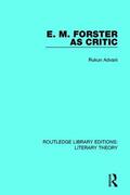 Advani |  E. M. Forster as Critic | Buch |  Sack Fachmedien