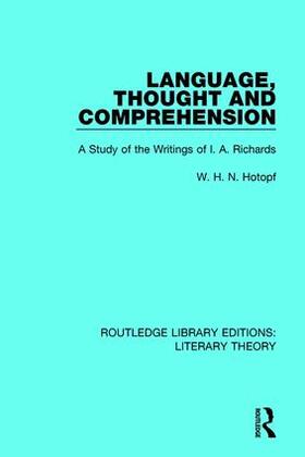 Hotopf |  Language, Thought and Comprehension | Buch |  Sack Fachmedien