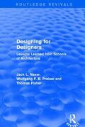 Preiser / Nasar / Fisher |  Designing for Designers | Buch |  Sack Fachmedien