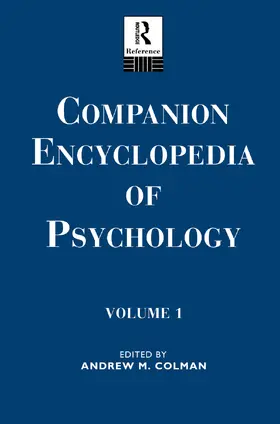 Colman |  Companion Encyclopedia of Psychology | Buch |  Sack Fachmedien