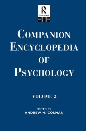 Colman |  Companion Encyclopedia of Psychology | Buch |  Sack Fachmedien