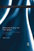 Tunick |  Balancing Privacy and Free Speech | Buch |  Sack Fachmedien