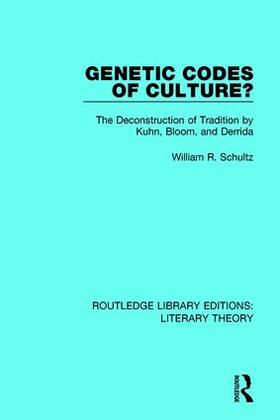 Schultz |  Genetic Codes of Culture? | Buch |  Sack Fachmedien