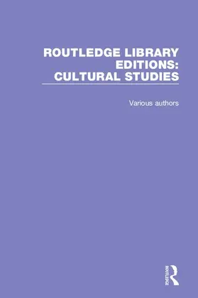  Routledge Library Editions: Cultural Studies | Buch |  Sack Fachmedien