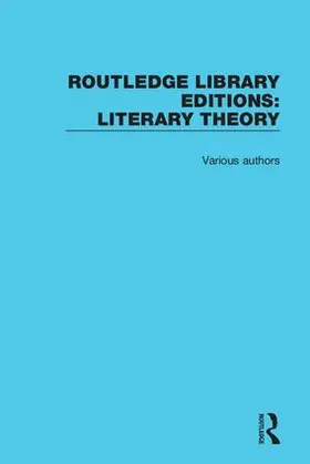 Various |  Routledge Library Editions: Literary Theory | Buch |  Sack Fachmedien