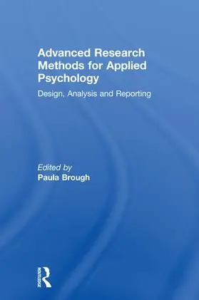 Brough |  Advanced Research Methods for Applied Psychology | Buch |  Sack Fachmedien