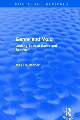 Deutscher | Genre and Void | Buch | 978-1-138-70957-7 | www.sack.de