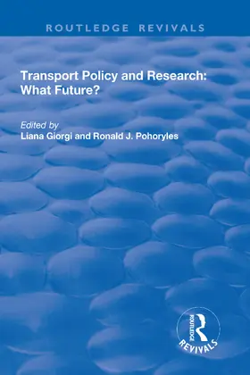 Giorgi / Phoryles |  Transport Policy and Research | Buch |  Sack Fachmedien