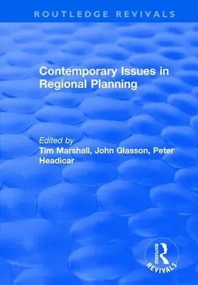 Glasson |  Contemporary Issues in Regional Planning | Buch |  Sack Fachmedien