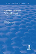Prinz |  European Disability Pension Policies | Buch |  Sack Fachmedien