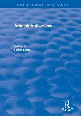 Cane |  Administrative Law | Buch |  Sack Fachmedien