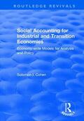 Cohen |  Social Accounting for Industrial and Transition Economies | Buch |  Sack Fachmedien