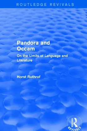Ruthrof |  Routledge Revivals | Buch |  Sack Fachmedien