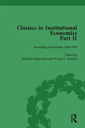 Samuels / Rutherford |  Classics in Institutional Economics, Part II, Volume 7 | Buch |  Sack Fachmedien