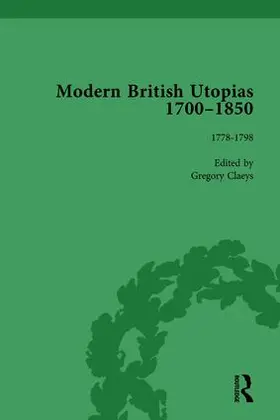 Claeys |  Modern British Utopias, 1700-1850 Vol 4 | Buch |  Sack Fachmedien