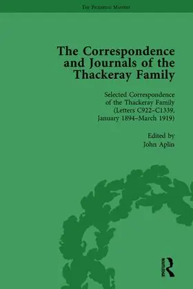 Aplin |  The Correspondence and Journals of the Thackeray Family Vol 5 | Buch |  Sack Fachmedien